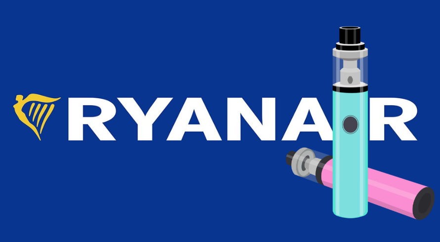 Regulamentos da Ryanair para transporte de vapes