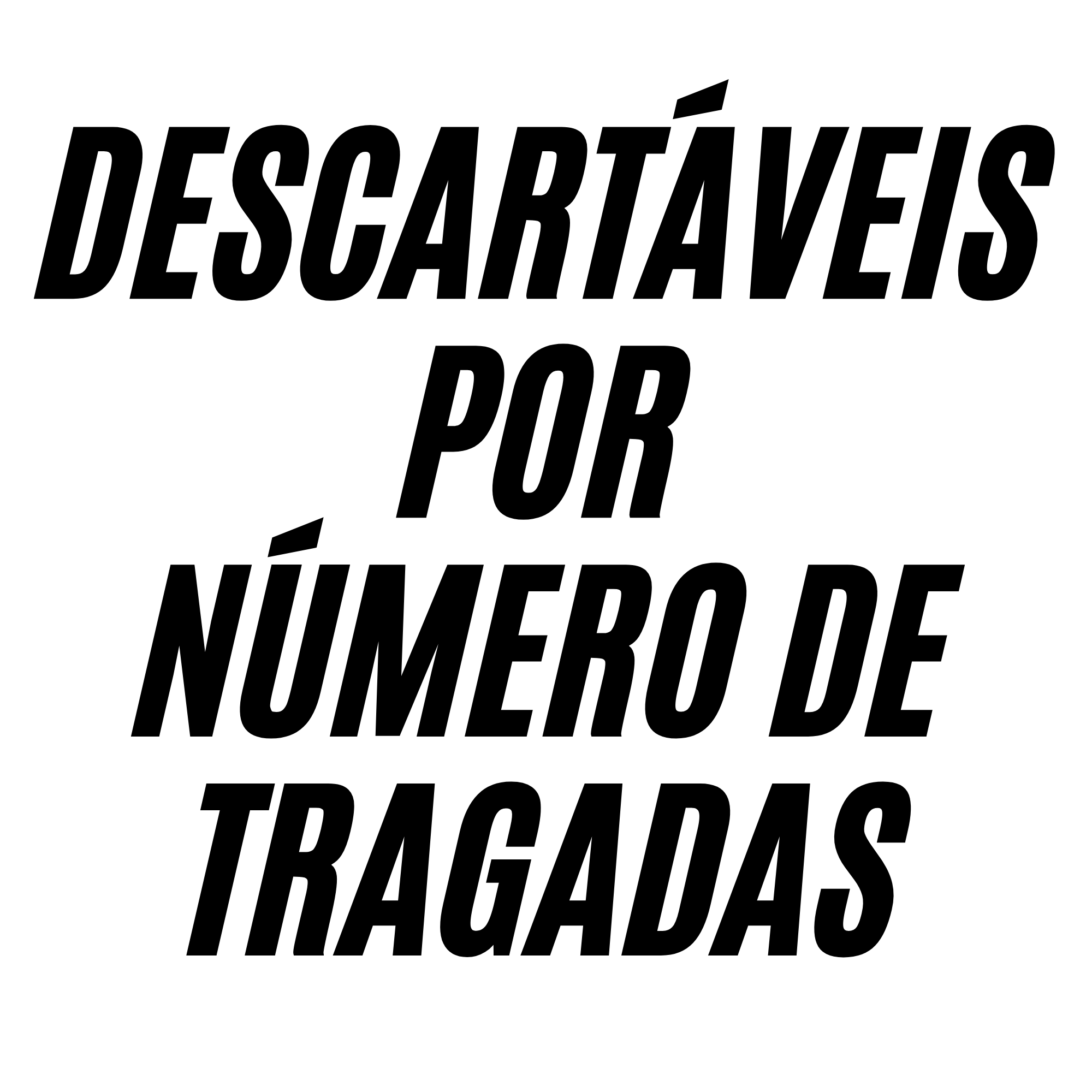 - ​​​​POR NÚMERO DE TRAGADAS