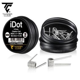 2-Core Clapton Coils Ni80 0.3Ω (10pcs) Thunder Cloud