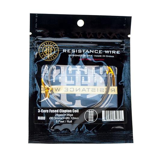 3Core Fused Clapton Coil Ni80 26GA y 28GA - Thunderhead Creations 3Core Fused Clapton Coil Ni80 26GA y 28GA - Thunderhead Creations