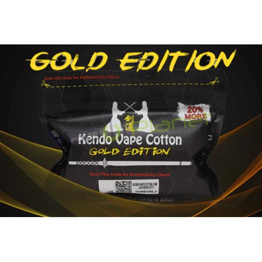 Algodão Orgânico de Vapeo - KENDO Vape Cotton Gold Edition Algodão Orgânico de Vapeo - KENDO Vape Cotton Gold Edition