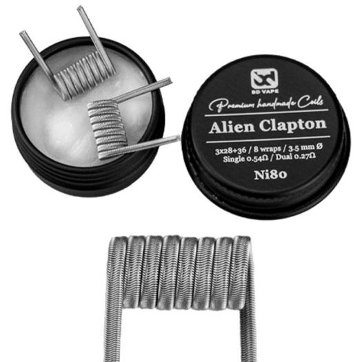 Alien Clapton Ni80 0.54Ω Handmade (2pcs) - BD Vape