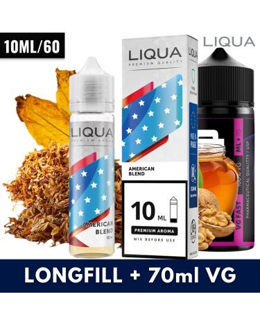 American Blend 10ml/60 (Longfill) Liqua + 70ml VG Fast