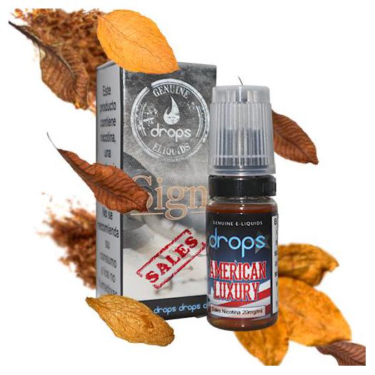 AMERICAN LUXURY Drops Sales 10 ml 10mg y 20mg - SALES DE NICOTINA