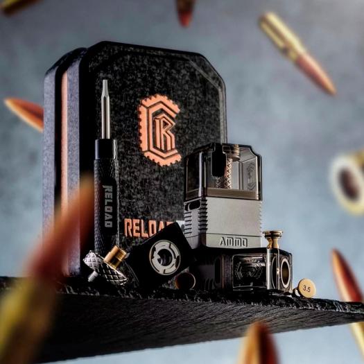 AMMO Boro RBA - Reload Vapor USA - Stainless Steel AMMO Boro RBA - Reload Vapor USA - Stainless Steel