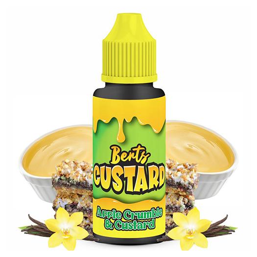 Apple Crumble & Custard 100ml + Nicokits Gratis - Berts Custard by Kingston E-liquids