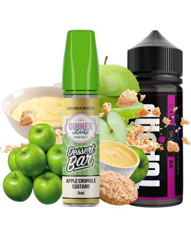 Apple Crumble Custard 14ml/60 (Longfill) Dinner Lady Dessert Bar