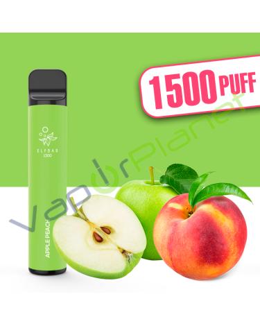 APPLE PEACH Elf Bar 1500 4,8ml Pod System - Descartável - SEM NICOTINA