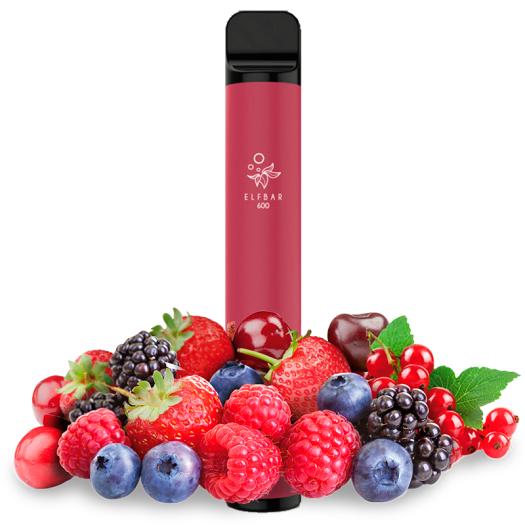 FRUTAS VERMELHAS Elf Bar Pod System 20mg Sal - Descartável