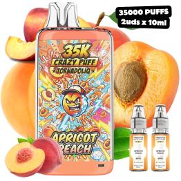 Apricot Peach Crazy Puff 35K 2x10ml 20mg Tornadoliq