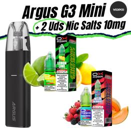 Argus G3 Mini (Black) VooPoo + 2 uds Nic Salts 10ml 10mg