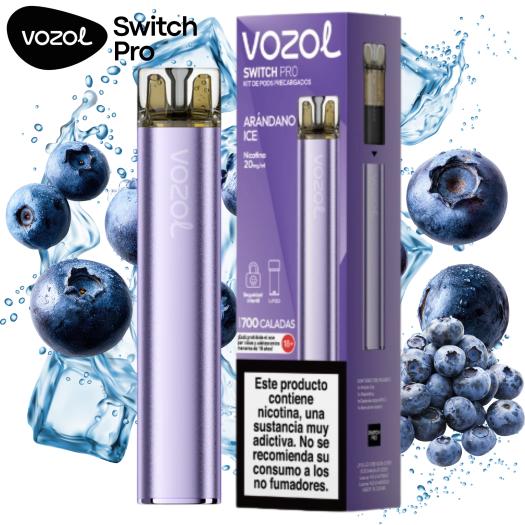 Blueberry Ice | Vozol Switch Pro Starter Kit | Sais de Nicotina 20mg