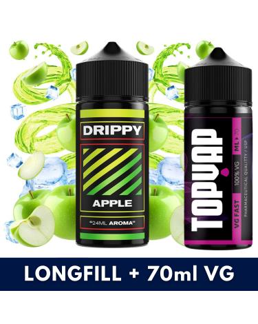 Aroma Apple 24ml/120 (Longfill) Drippy + 70ml VG Fast