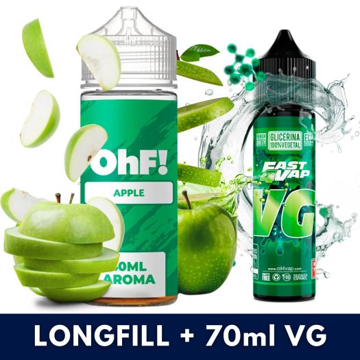 Aroma Apple 40ml/120 (Longfill) OhF! + VG FAST 70ML Aroma Apple 40ml/120 (Longfill) OhF! + VG FAST 70ML