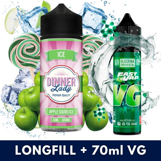 Aroma Apple Sours Ice 30ml (Longfill) Dinner Lady + VG FAST 70ML Aroma Apple Sours Ice 30ml (Longfill) Dinner Lady + VG FAST 70ML