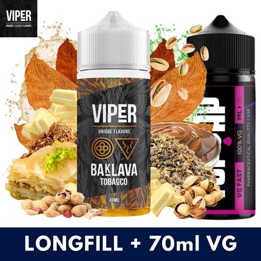 Aroma Baklava 30ml (Longfill) Viper + 70ml VG Fast