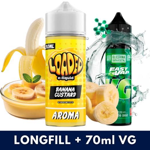 Aroma Banana Custard 30ml/120 (Longfill) Loaded + VG Fast 70ML