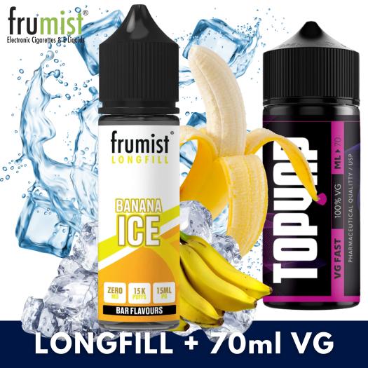 Aroma BANANA ICE 15ml/60 (Longfill) Frumist + 70ml VG Fast