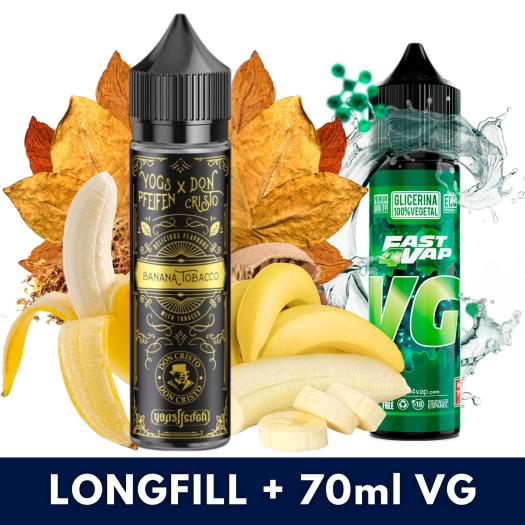 Aroma Banana Tobacco 10ml/60 (Longfill) Yogs Pfeifen X Don Cristo + VG FAST 70ML Aroma Banana Tobacco 10ml/60 (Longfill) Yogs Pfeifen X Don Cristo + VG FAST 70ML