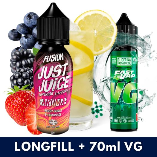 Aroma Berry Burst and Lemonade Just Juice 20ml (Longfill) + VG FAST 70ML Aroma Berry Burst and Lemonade Just Juice 20ml (Longfill) + VG FAST 70ML