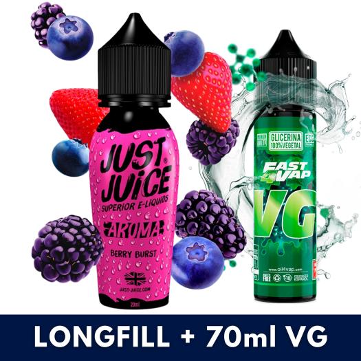 Aroma Berry Burst Just Juice 20ml (Longfill) + VG FAST 70ML Aroma Berry Burst Just Juice 20ml (Longfill) + VG FAST 70ML
