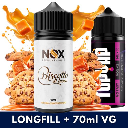 Aroma Biscotto Di Lusso 30ml (Longfill) - Nox + 70ml VG Fast