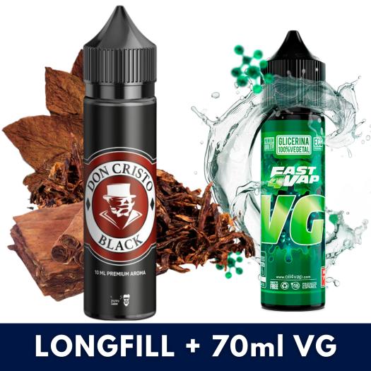 Aroma Black 10ml/60 (Longfill) Don Cristo + 70ml VG Fast