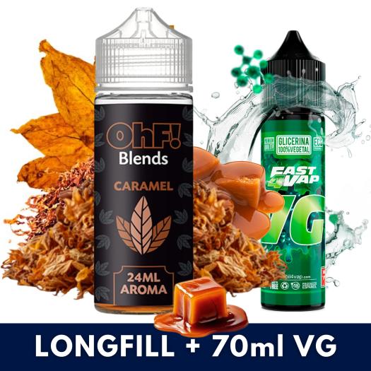Aroma Blends Caramel 24ml/120 (Longfill) OhF! + VG FAST 70ML