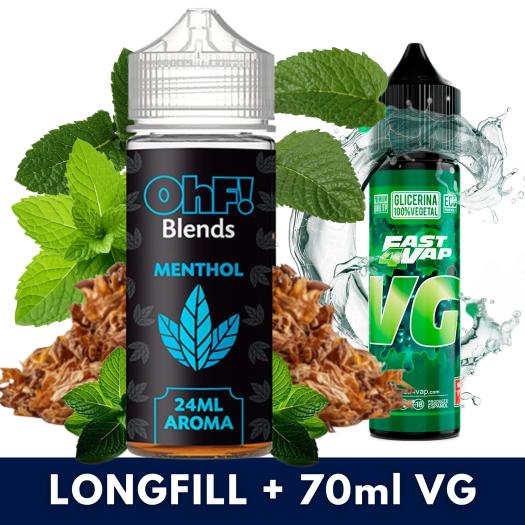 Aroma Blends Menthol 24ml/120 (Longfill) OhF! + VG FAST 70ML