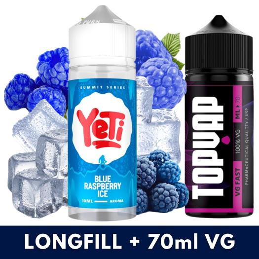 Aroma Blue Raspberry Ice 10ml/120 (Longfill) Yeti + 70ml VG Fast
