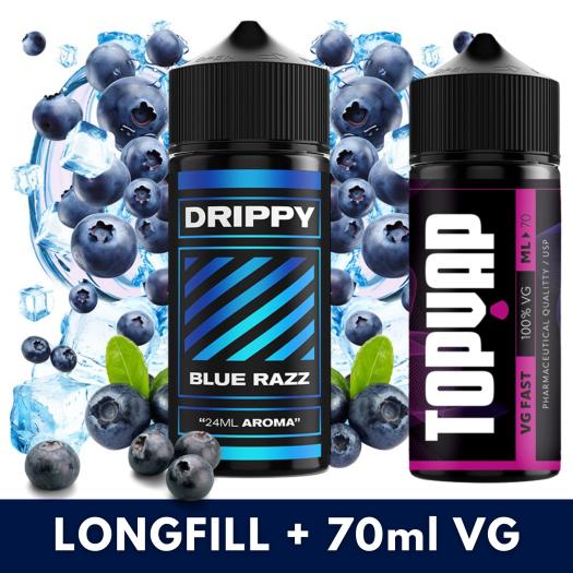Aroma Blue Razz 24ml (Longfill) Drippy + 70ml VG Fast