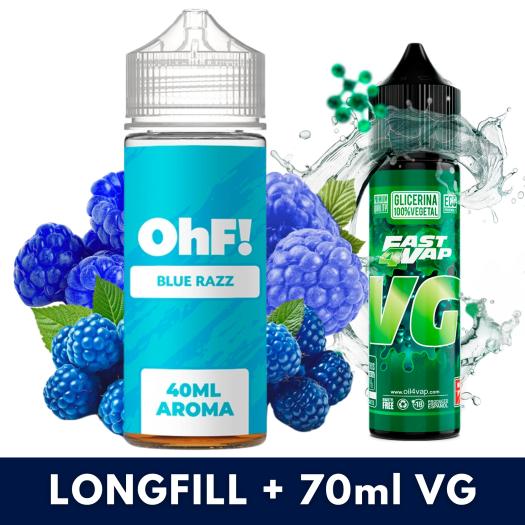 Aroma Blue Razz 40ml/120 (Longfill) OhF! + VG FAST 70ML Aroma Blue Razz 40ml/120 (Longfill) OhF! + VG FAST 70ML
