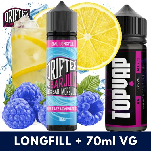Aroma Blue Razz Lemonade Ice 16ml/60 (Longfill) Drifter + 70ml VG