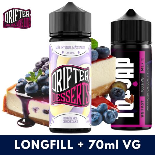 Aroma Blueberry Cheesecake 24ml/120 (Longfill) Drifter + 70ml VG Fast Aroma Blueberry Cheesecake 24ml/120 (Longfill) Drifter + 70ml VG Fast