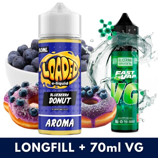 Aroma Blueberry Donut 30ml/120 (Longfill) Loaded + VG Fast 70ML Aroma Blueberry Donut 30ml/120 (Longfill) Loaded + VG Fast 70ML