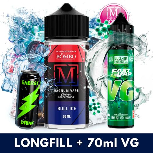 Aroma Bull Ice 30ml/120 (Longfill) Magnum Vape + VG FAST 70ML