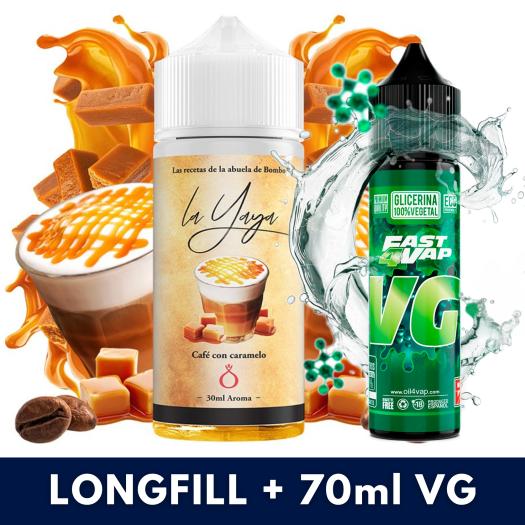 Aroma Café Con Caramelo 30ml/120 (Longfill) La Yaya + VG FAST 70ML
