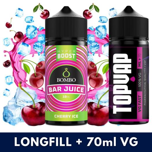 Aroma Cherry Ice 10ml/120 Hyper Boost Bombo + 70ml VG Fast