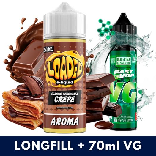 Aroma Chocolate Crepe 30ml/120 (Longfill) Loaded + VG Fast 70ML Aroma Chocolate Crepe 30ml/120 (Longfill) Loaded + VG Fast 70ML