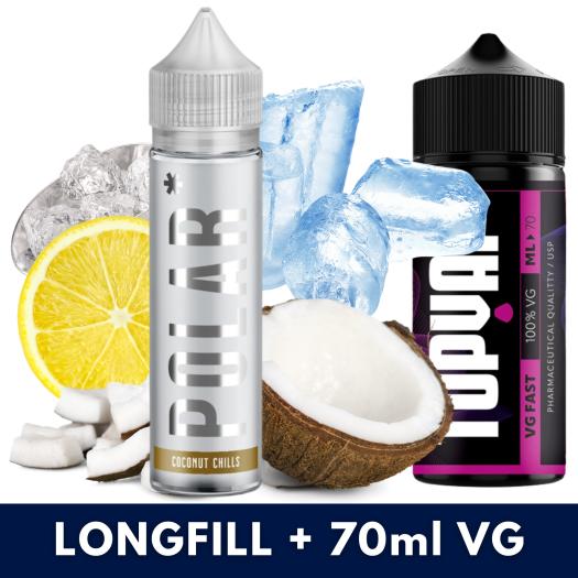 Aroma Coconut Chills 10ml/60 (Longfill) Polar + 70ml VG Fast