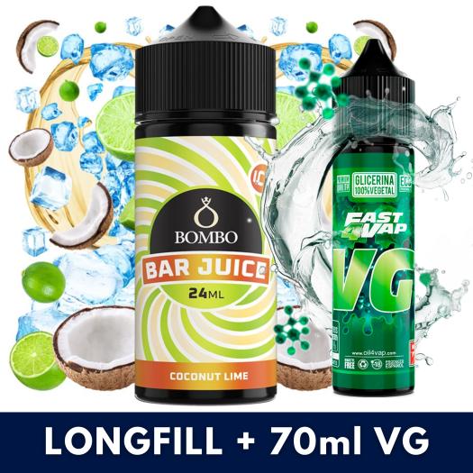 Aroma Coconut Lime Ice 24ml (Longfill) - Bombo Bar Juice + VG FAST 70ML Aroma Coconut Lime Ice 24ml (Longfill) - Bombo Bar Juice + VG FAST 70ML