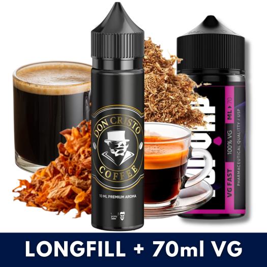 Aroma Coffee 10ml/60 (Longfill) Don Cristo + 70ml VG Fast