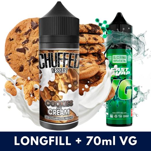 Aroma Cookies and Cream 24ml (Longfill) - Chuffed + VG FAST 70ML