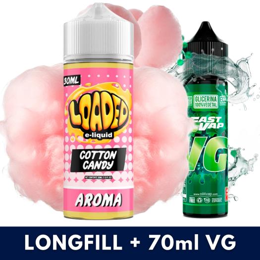 Aroma Cotton Candy 30ml/120 (Longfill) Loaded + VG Fast 70ML Aroma Cotton Candy 30ml/120 (Longfill) Loaded + VG Fast 70ML