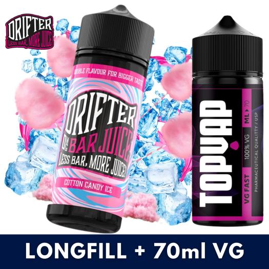 Aroma Cotton Candy Ice 24ml/120 (Longfill) Drifter + 70ml VG Fast