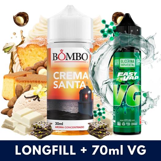 Aroma Crema Santa 30ml/120 (Longfill) Bombo + VG FAST 70ML Aroma Crema Santa 30ml/120 (Longfill) Bombo + VG FAST 70ML