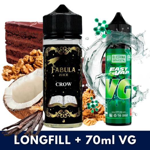 Aroma Crow 40ml/120 (Longfill) Fabula Juice + VG FAST 70ML