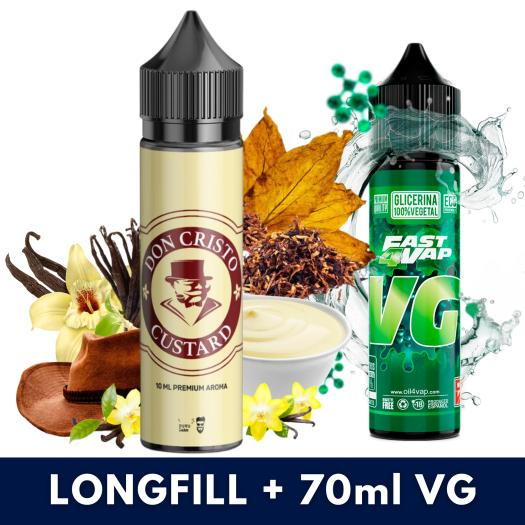 Aroma Custard 10ml/60 (Longfill) Don Cristo + 70ml VG Fast