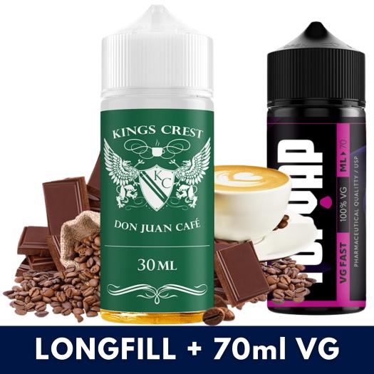 Aroma Don Juan Café 30ml/120 (Longfill) Kings Crest + 70ml VG Fast Aroma Don Juan Café 30ml/120 (Longfill) Kings Crest + 70ml VG Fast