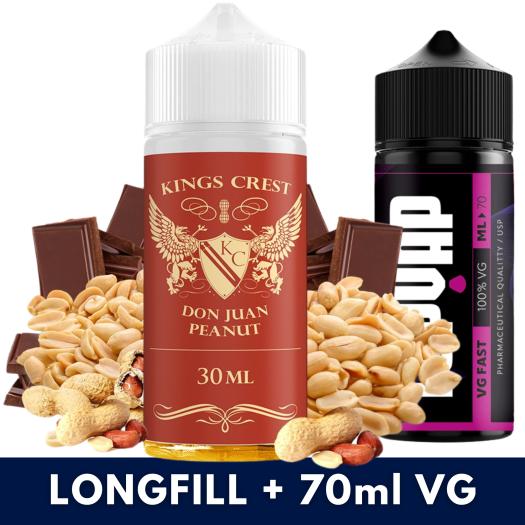 Aroma Don Juan Peanut 30ml/120 (Longfill) Kings Crest + 70ml VG Fast Aroma Don Juan Peanut 30ml/120 (Longfill) Kings Crest + 70ml VG Fast